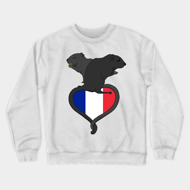 Gerbil France (dark) Crewneck Sweatshirt by RampArt